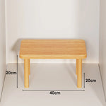 Wooden Riser Table Solid Wood Adjustable Height Removable Legs