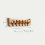 Wooden Wall Hook Foldable Space-Saving Design