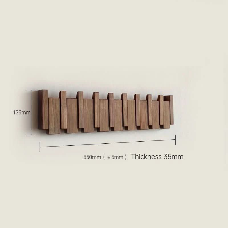 Wooden Wall Hook Foldable Space-Saving Design