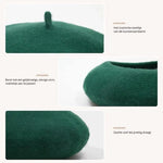 Wool Beret Soft Breathable Stretch Fit