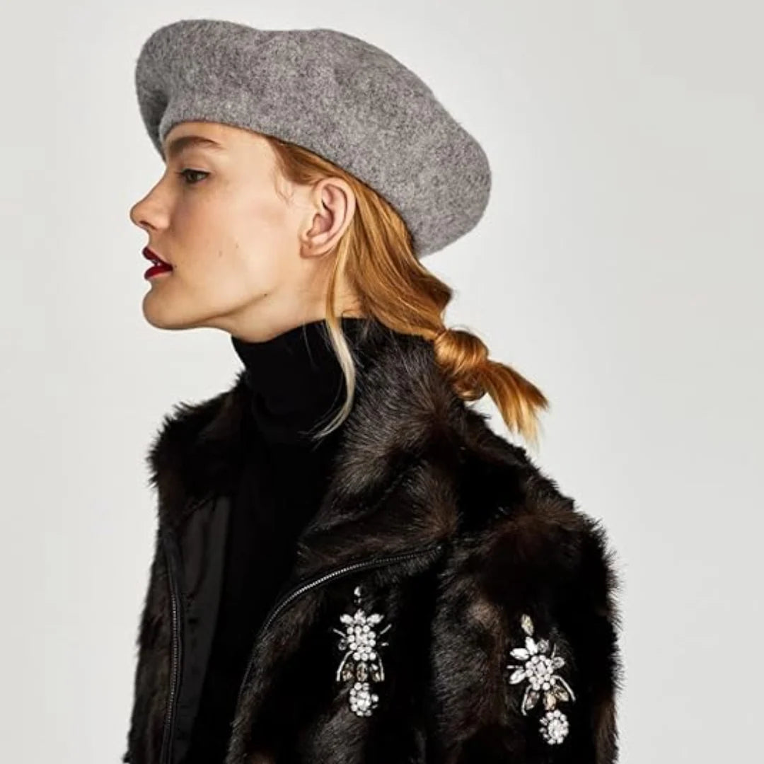 Wool Beret Soft Breathable Stretch Fit
