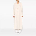 Wool Coat Wool Blend Longline Tailored Fit