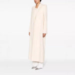 Wool Coat Wool Blend Longline Tailored Fit