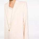 Wool Coat Wool Blend Longline Tailored Fit