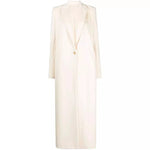 Wool Coat Wool Blend Longline Tailored Fit