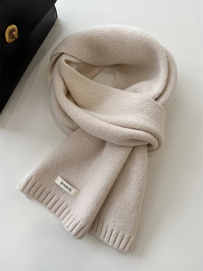 Wool Scarf 100% Wool Soft Knit Lightweight Warmth
