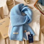 Wool Scarf 100% Wool Soft Knit Lightweight Warmth