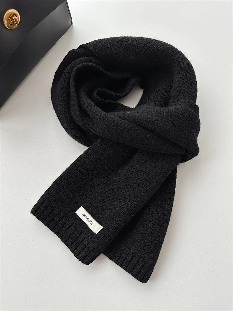 Wool Scarf 100% Wool Soft Knit Lightweight Warmth