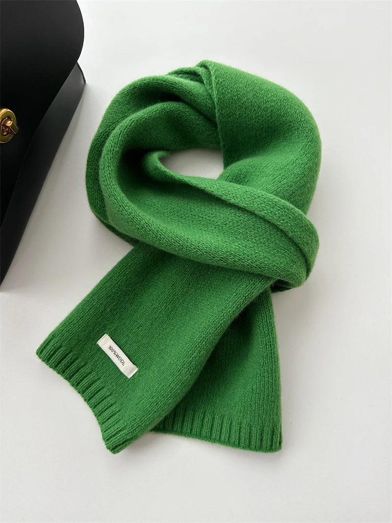 Wool Scarf 100% Wool Soft Knit Lightweight Warmth