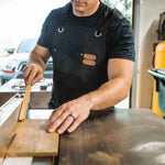 Work Apron Waxed Canvas Multiple Pockets Cross-Back Straps