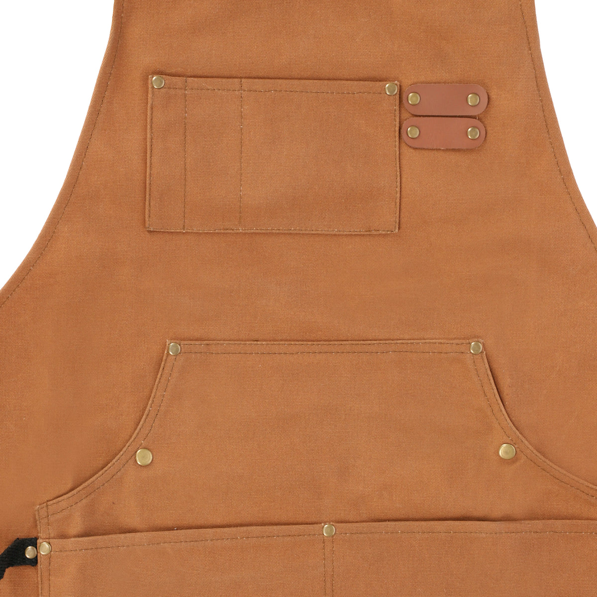 Work Apron Waxed Canvas Multiple Pockets Cross-Back Straps