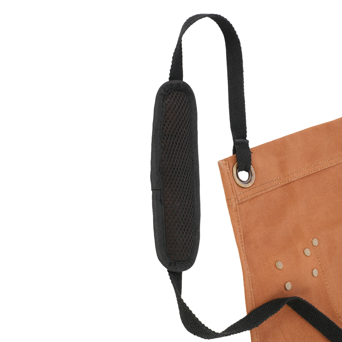 Work Apron Waxed Canvas Multiple Pockets Cross-Back Straps