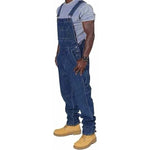 Work Bib Overalls Denim Loose Fit Multi-Pocket Design