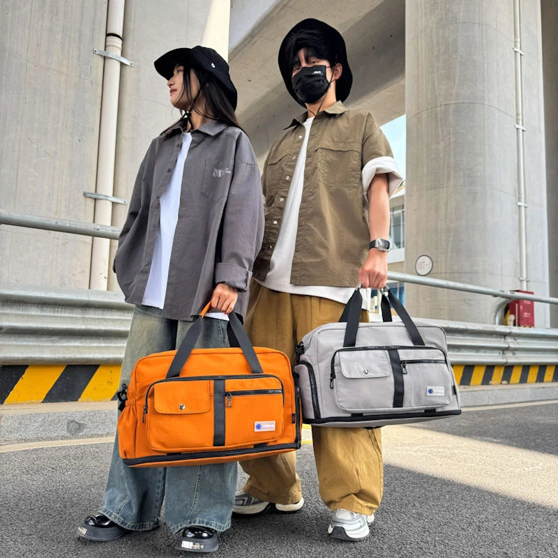 Work Duffel Bag Water-Resistant Laptop Compartment & Adjustable Straps