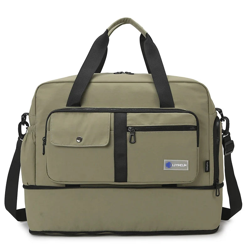 Work Duffel Bag Water-Resistant Laptop Compartment & Adjustable Straps