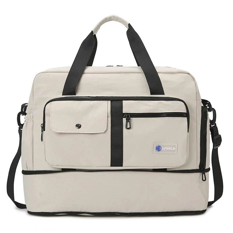 Work Duffel Bag Water-Resistant Laptop Compartment & Adjustable Straps