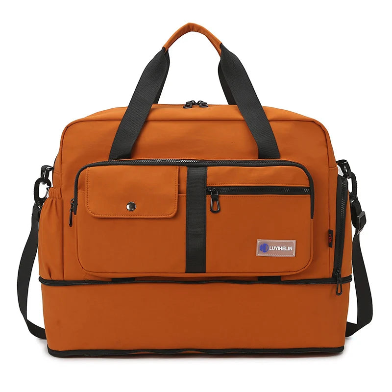 Work Duffel Bag Water-Resistant Laptop Compartment & Adjustable Straps