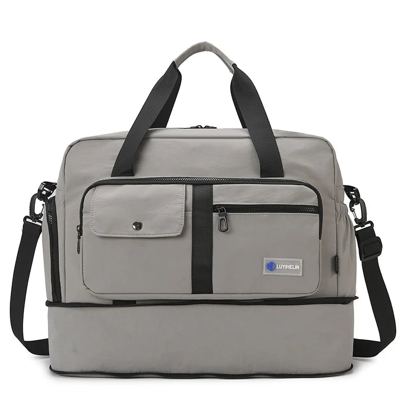 Work Duffel Bag Water-Resistant Laptop Compartment & Adjustable Straps