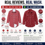 Work Shirt Washed Denim Cotton Blend Stretch