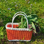 Woven Gardening Basket Large Capacity Ergonomic Handles