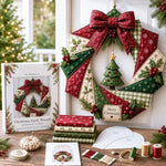 Wreath Craft Kit Fabric Christmas Designs