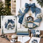 Wreath Craft Kit Fabric Christmas Designs