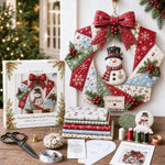 Wreath Craft Kit Fabric Christmas Designs