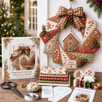 Wreath Craft Kit Fabric Christmas Designs
