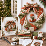 Wreath Craft Kit Fabric Christmas Designs