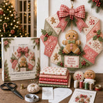 Wreath Craft Kit Fabric Christmas Designs