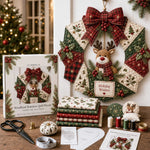 Wreath Craft Kit Fabric Christmas Designs