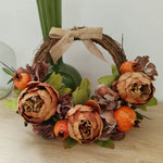 Wreath Rustic Lifelike Artificial Flowers & Greenery Maintenance-Free