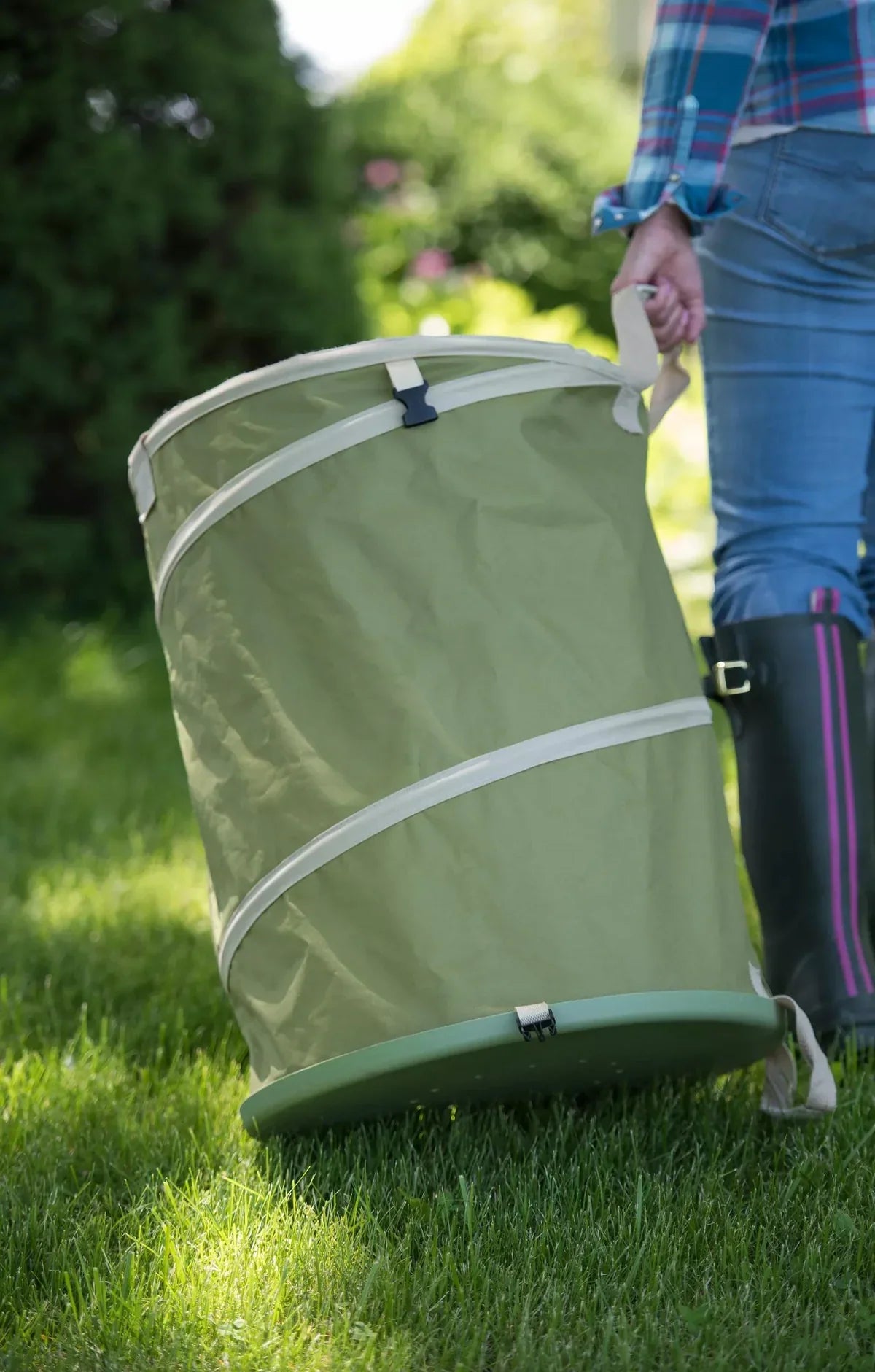 Yard Waste Bag 30-Gallon Collapsible Drawstring Closure