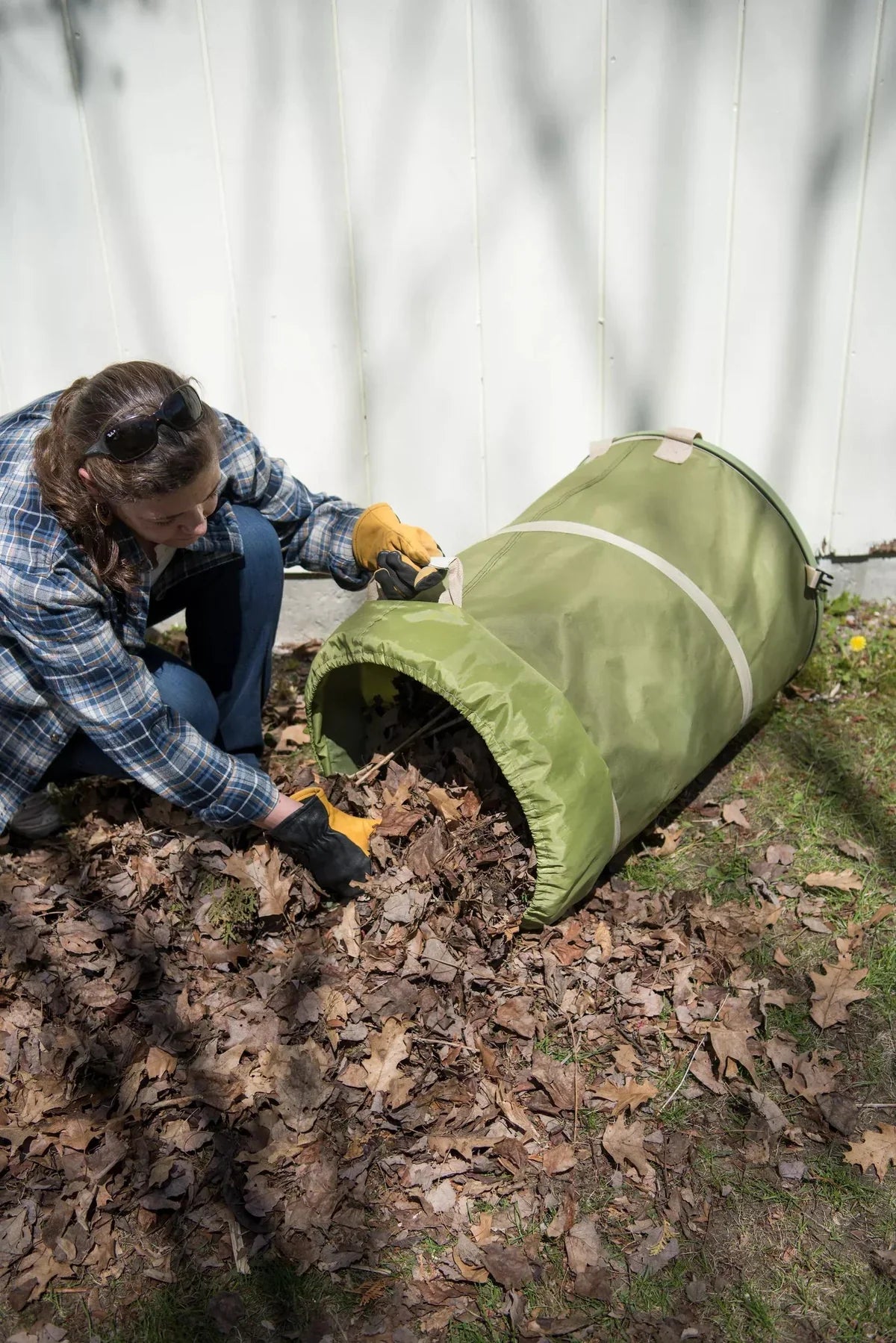 Yard Waste Bag 30-Gallon Collapsible Drawstring Closure