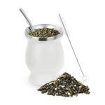Yerba Mate Cup Insulated Stainless Steel 8oz Woodgrain Finish