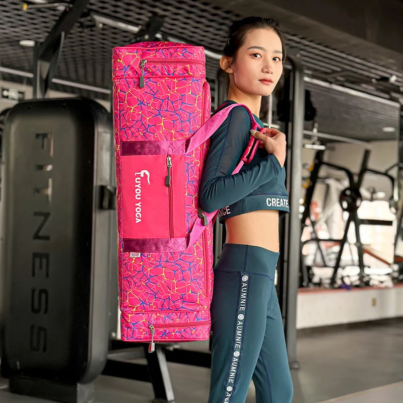 Yoga Mat Carrier Water-Resistant Multiple Zipped Pockets