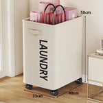 Yoga Mat Storage Cart Dual Compartments Locking Wheels