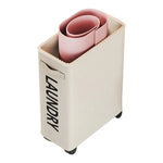 Yoga Mat Storage Cart Dual Compartments Locking Wheels