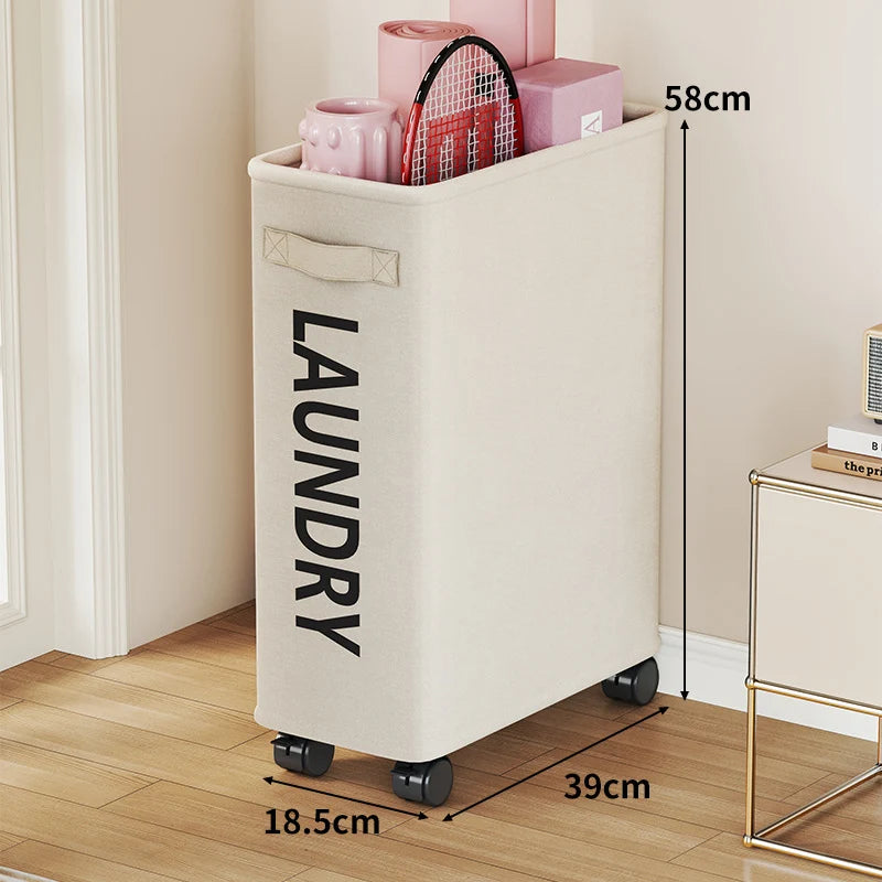Yoga Mat Storage Cart Dual Compartments Locking Wheels
