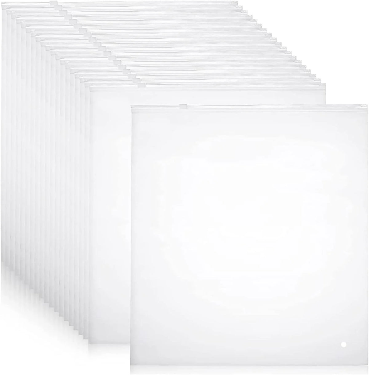 Zip Storage Bags Frosted Translucent Ventilated Set of 20