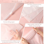Zip Storage Bags Frosted Translucent Ventilated Set of 20