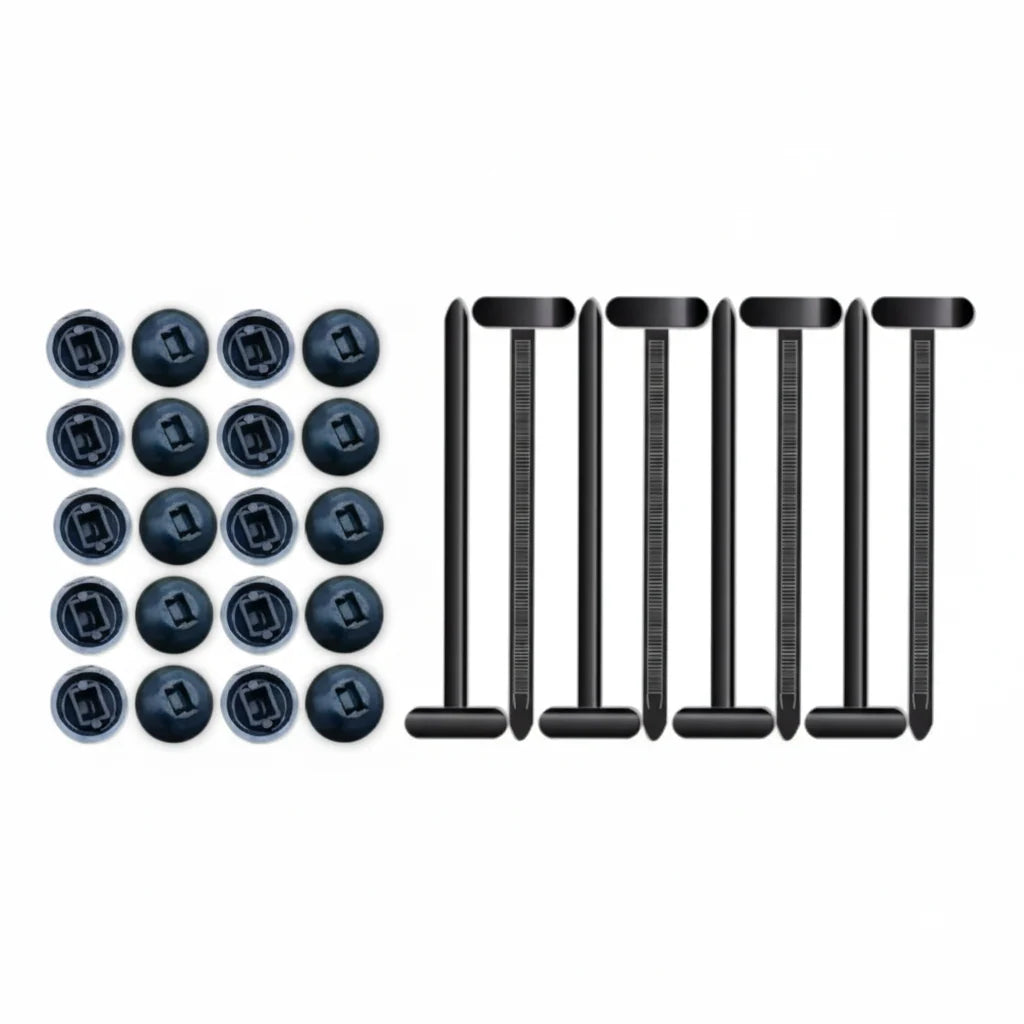 Zip Tie Buckles Reusable One-Touch Weather-Resistant Nylon