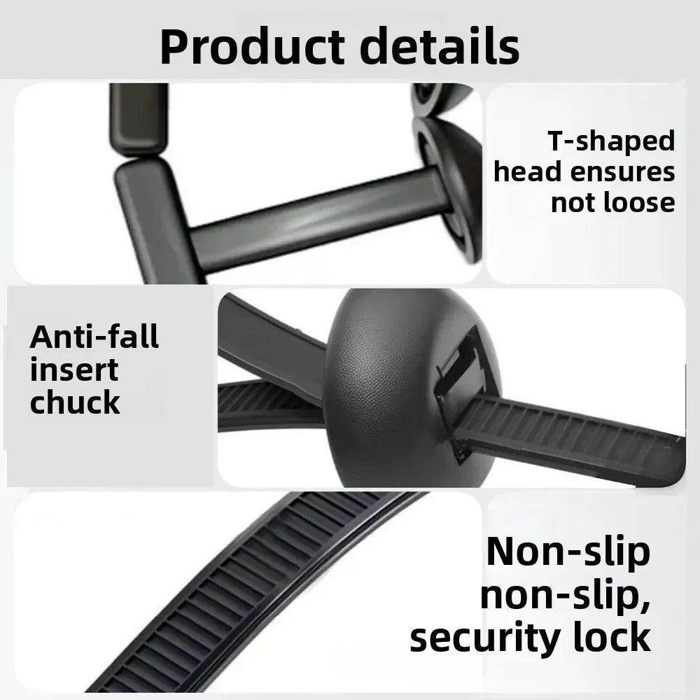 Zip Tie Buckles Reusable One-Touch Weather-Resistant Nylon