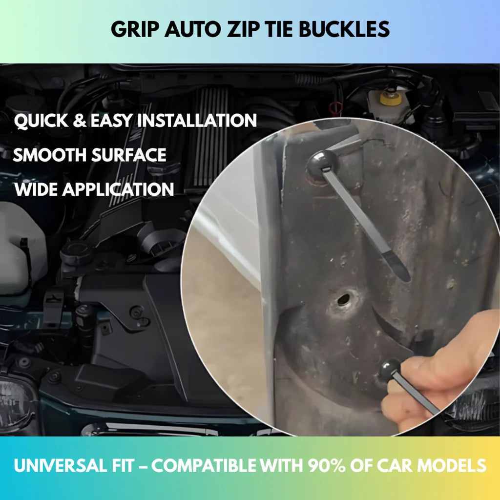 Zip Tie Buckles Reusable One-Touch Weather-Resistant Nylon