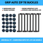 Zip Tie Buckles Reusable One-Touch Weather-Resistant Nylon