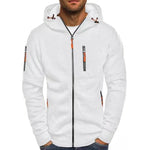 Zip-Up Hoodie Adjustable Hood Zippered Pockets