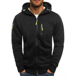 Zip-Up Hoodie Adjustable Hood Zippered Pockets