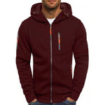 Zip-Up Hoodie Adjustable Hood Zippered Pockets