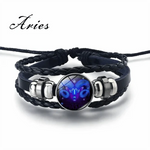 Zodiac Bracelet Adjustable Stretch Cord Personalized Sign Charm