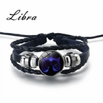 Zodiac Bracelet Adjustable Stretch Cord Personalized Sign Charm
